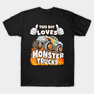 This Boy Loves Monster Trucks T-Shirt